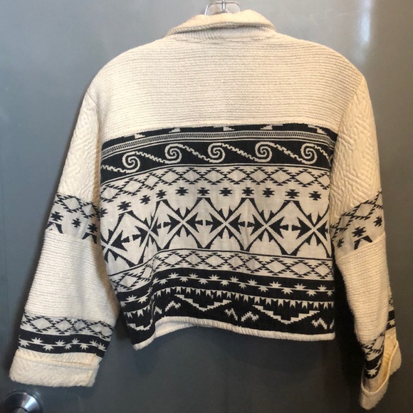 Pier 1 Vintage Cropped Boho cotton jacket L - Picture 4 of 4